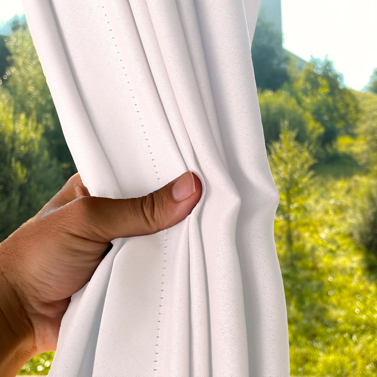 Nachtvorhang weiss Bild 2