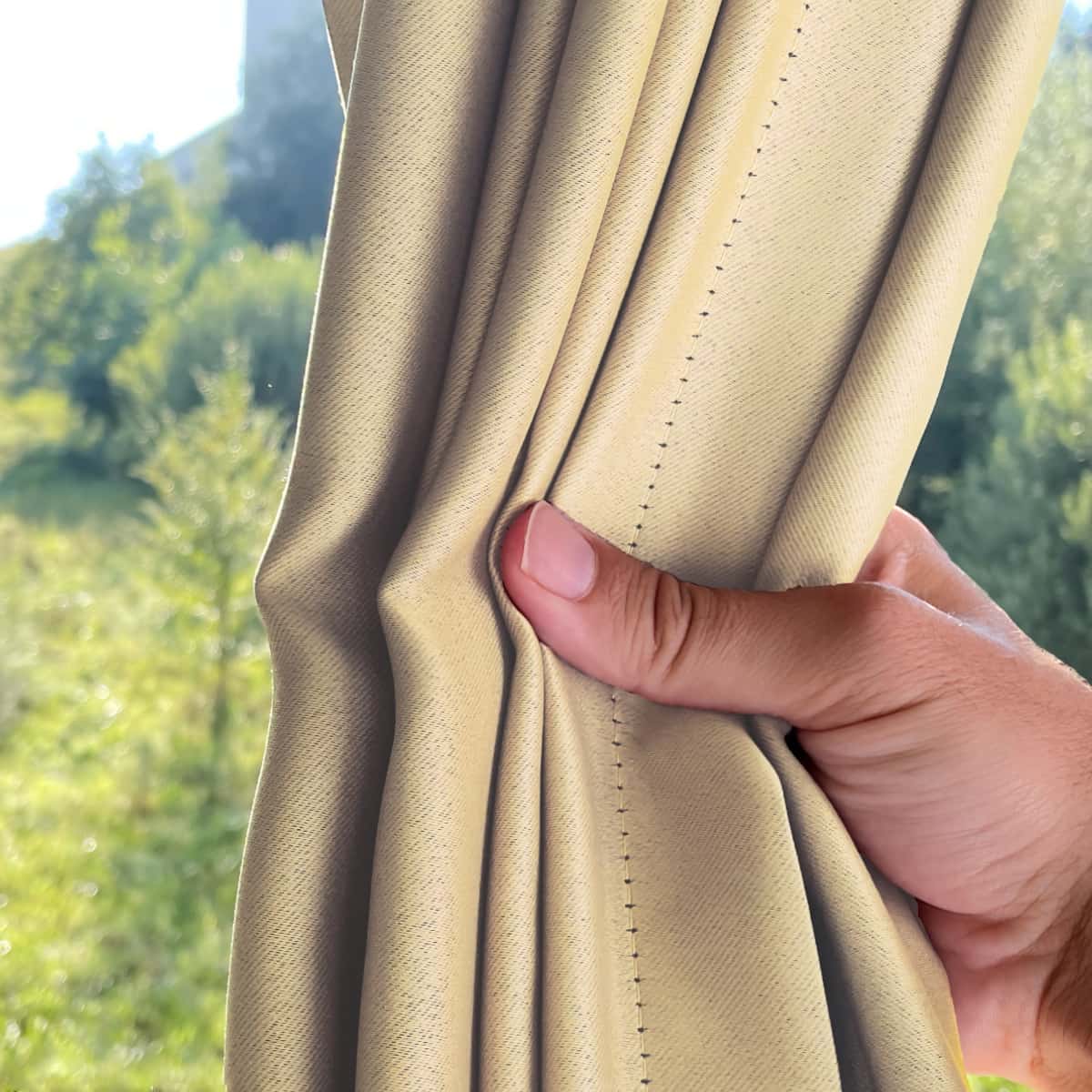 Nachtvorhang beige Bild 3