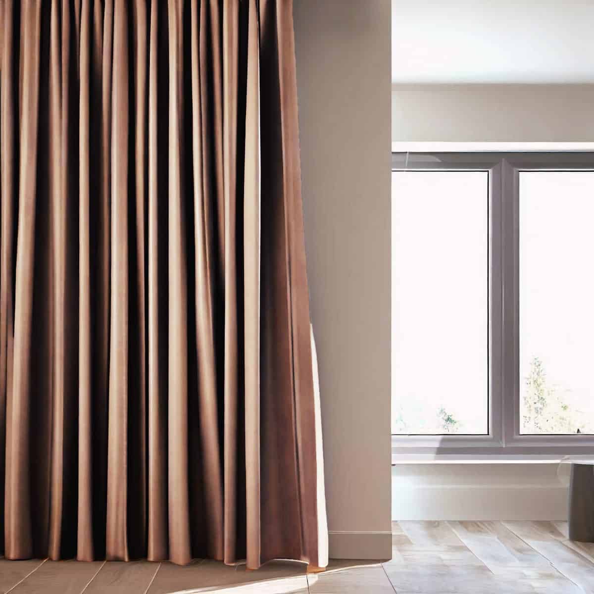 Nachtvorhang dunkelbeige Bild 2