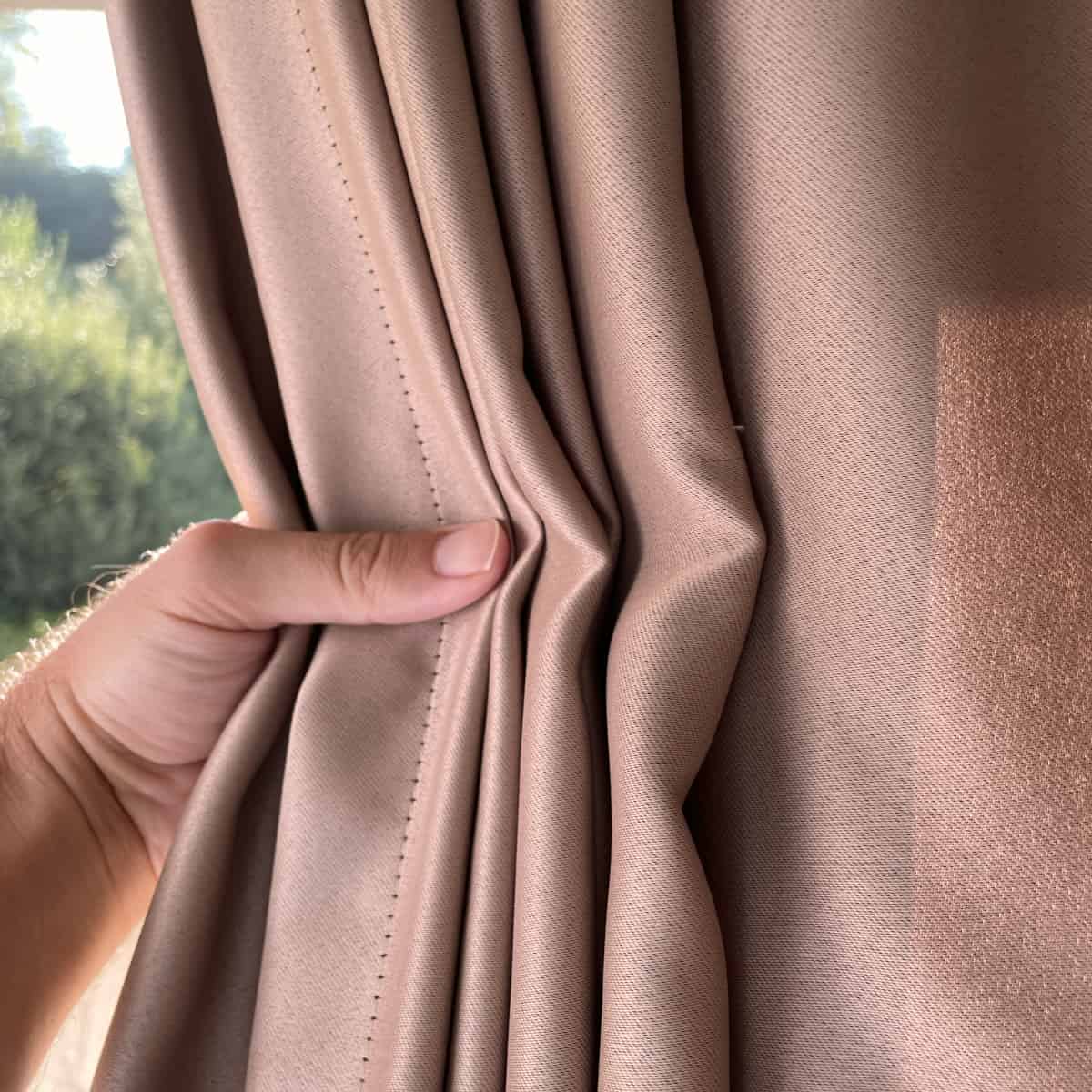 Nachtvorhang dunkelbeige Bild 3