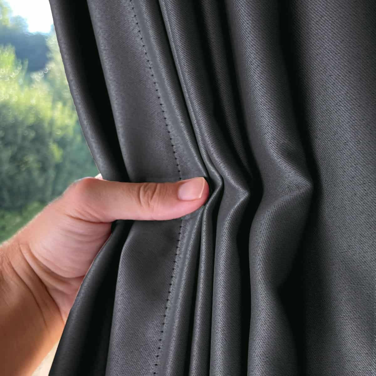 Nachtvorhang grau Bild 2