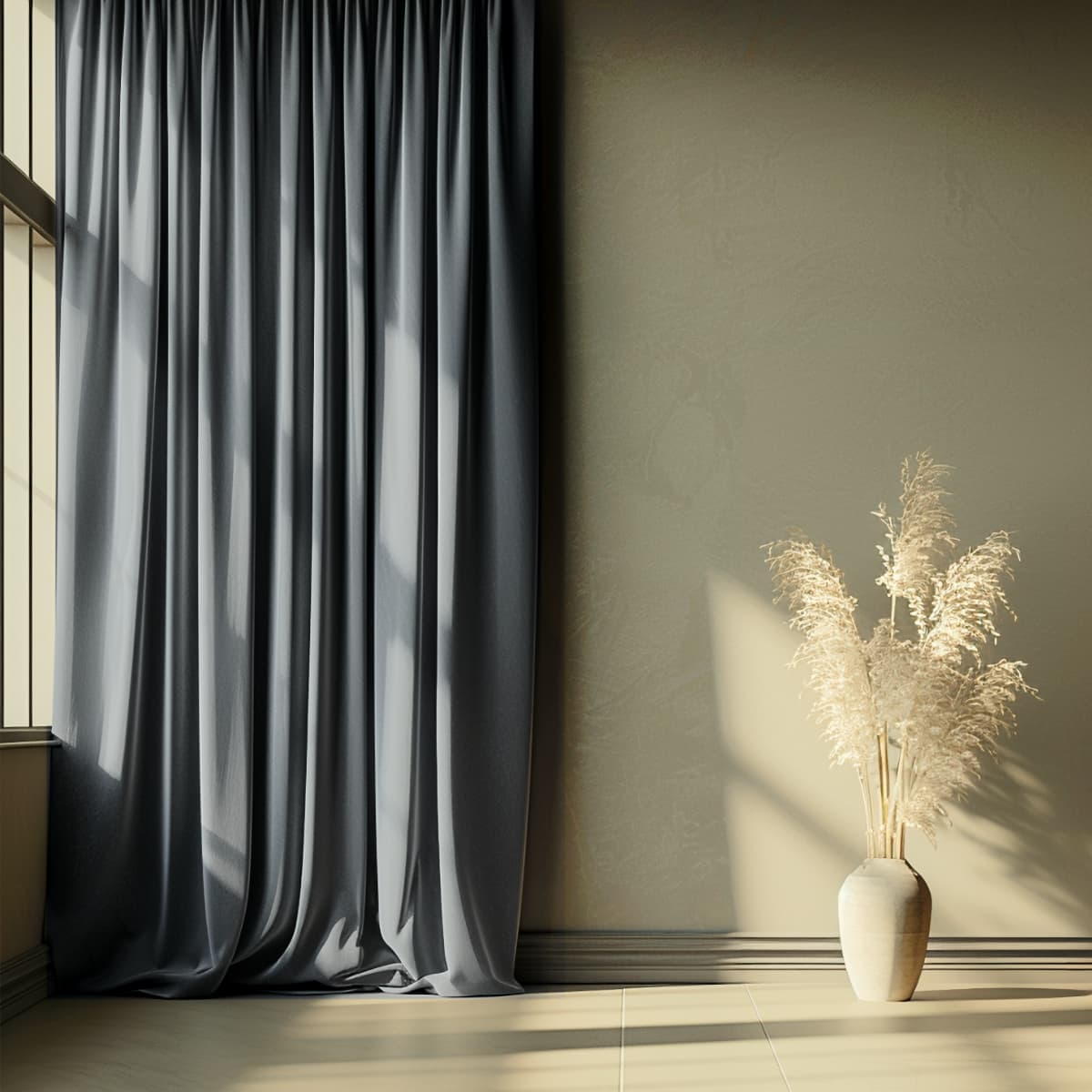 Nachtvorhang hellgrau
